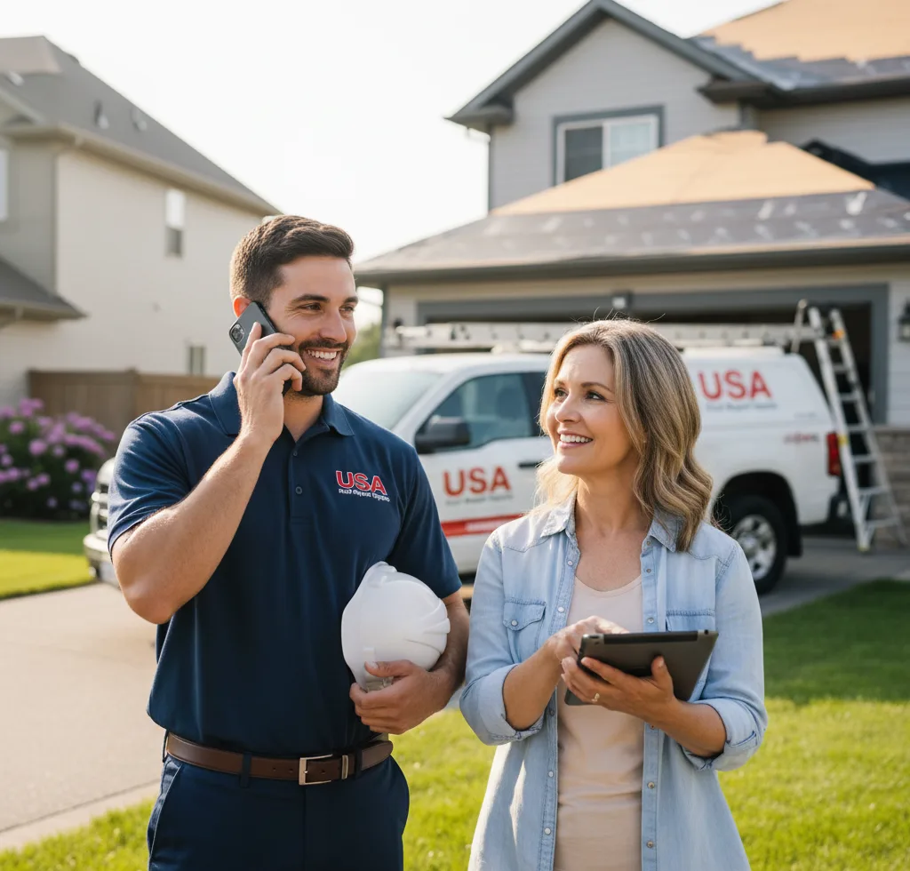 USA Roof Repair Experts customer support in Roswell